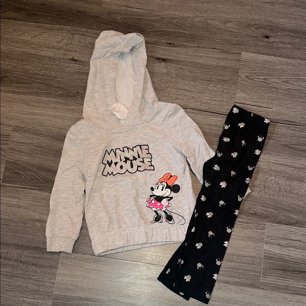 Disney Minnie Mouse Hoodie and Leggings Set